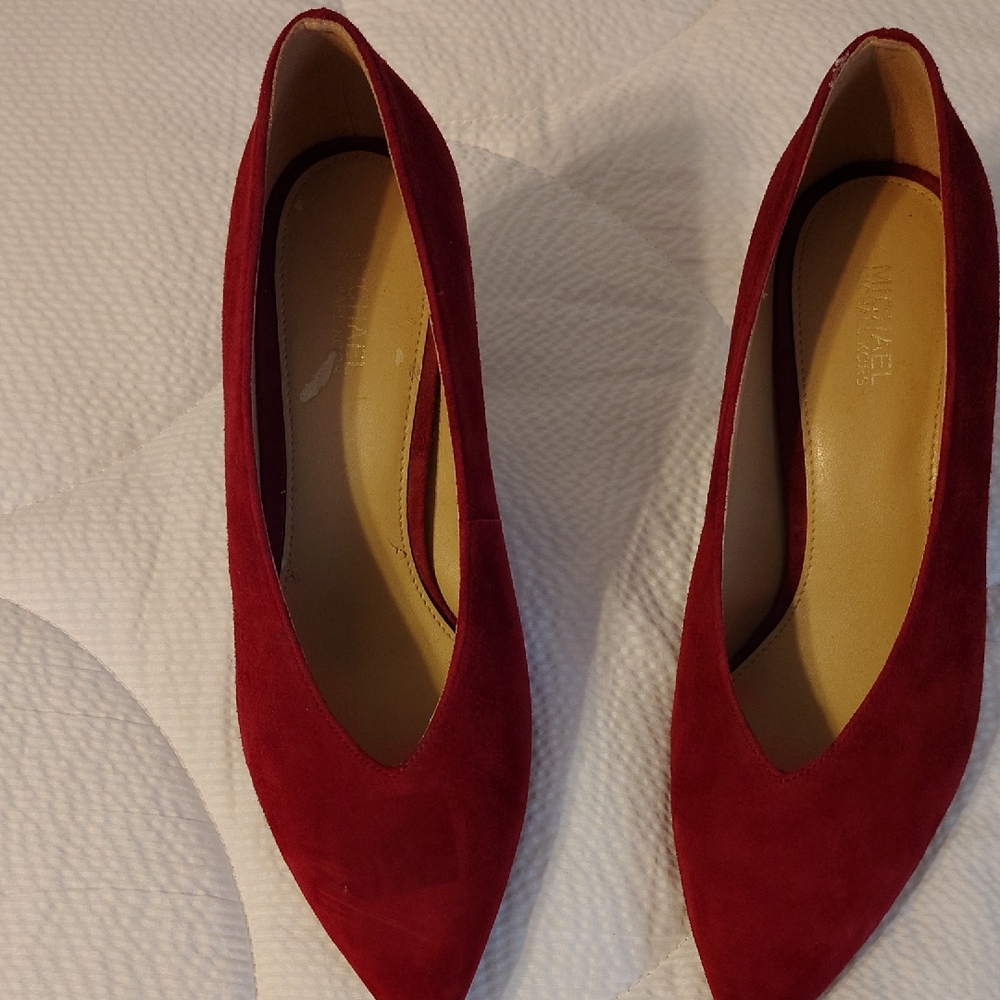 Michael Kors Red Suede Heels